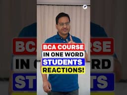 ✅BCA Course in One Word🤩 JECRC University BCA Students Reactions! #shorts #bca #bcastudents #viral