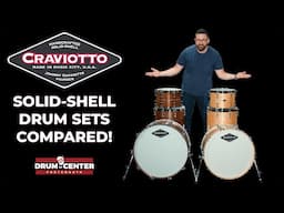Craviotto Solid-Shell Drum Set Showcase | Maple vs. Walnut