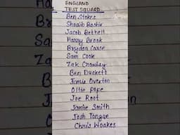 England Test Team For India #mintossmood #testcricket #england
