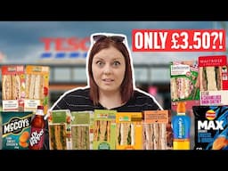 Americans Try UK Supermarket Meal Deals for the First Time! 🥪🤯 (Sainsbury’s, Tesco, M&S & More!)