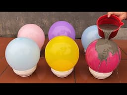 Creative use of Balloons and Cement - DIY coffee table, simple flower pot