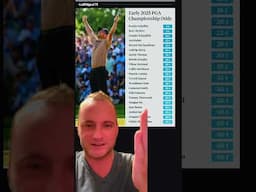 Early odds for 2025 PGA Championship! Who you got? #golf #pga