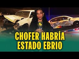 Terrible choque en Costanera: Conductor estrella su camioneta contra muro y carro en mala maniobra