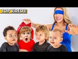 Blind Fold Competitions That We Couldn't Win! | Rebecca Zamolo