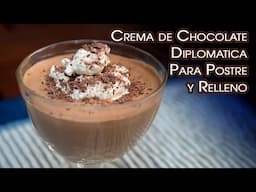 Crema de Chocolate Diplomatica Para Postre y Relleno