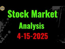 Stock market Analysis and trade ideas. 4-15-25