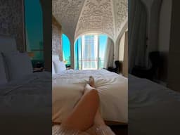 My bedroom view at the most Luxurious hotel in Doha  🤩🤯🫶🏻 #raffles #qatar