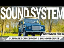 Land Rover Defender 110 Sound System Upgrade with Custom Subwoofer Box