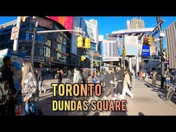 Toronto Dundas Square Downtown Walking Tour Canada