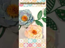 Cómo hacer flores de papel con efecto acuarela.