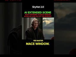 Star Wars Anakin Skywalker Jedi Council Scene with Mace Windu / Mace Window
