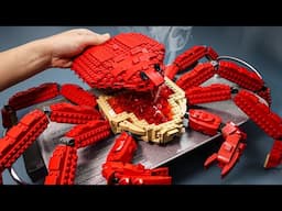 Hunting Perfect LEGO GIANT KING CRAB Recipe IRL🦀RARE Food LEGO Cooking ASMR