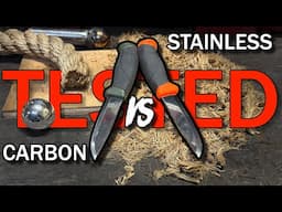 Mora Companion Stainless Vs Carbon Steel!  Tested