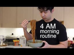 Realistic 4:00 AM Morning Routine (Food YouTuber)