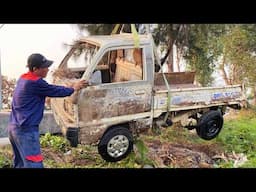 Genius Man Spends 1,000 hours Restoring Sunken Truck After Horrific Accident // From Start to Finish
