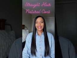 Straight Hair Natural Cons #youtubeshorts #silkpress