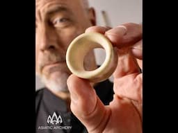 Manchu Thumb Ring in Moose Antler by Vermil Archery