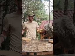 Taburete roto, solución rústica 💪🌲 | Reutilizando lo que tengo