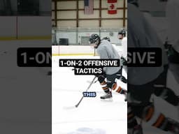 1-ON-2 OFFENSIVE TACTICS #hockeycoaching ##HOCKEYTRAINING