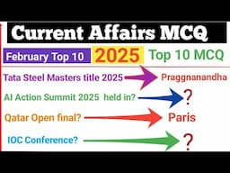Top MCQ On Current affair 2025 || Top MCQ Of Last Ten days || For All Competitive Exams ||