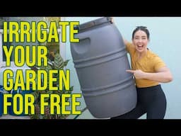 Gravity Fed Rain Harvesting Irrigation System From Recycled Materials