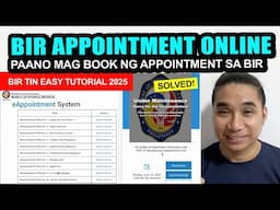 Hindi Gumagana ang BIR Website? Ito ang Gagawin Mo! BIR APPOINTMENT ONLINE 2025