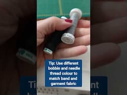 Sewing a band to cover the neckline seam: Tutorial