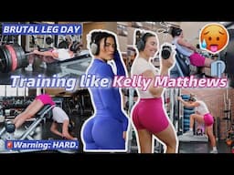 Training Like KELLY MATTHEWS🥵🍑👟 | Mic'd Brutal Leg Workout | Form Tips!!