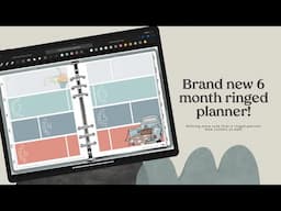 🤩 I’m IN LOVE!! 😍 BRAND new ringed digital 6 month planner! Customizable Ringed digital planner 😍