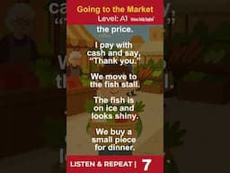 English Listening: Going to the Market  #englishlistening #englishspeaking