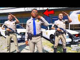 Franklin Join County Sheriff's Office In GTA 5 | SHINCHAN and CHOP