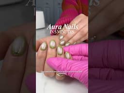 aura nails using a sponge! 💅🏻 #nailart