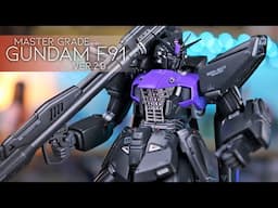 MG Gundam F91 Ver.2.0 - Custom Painted Gunpla Review!
