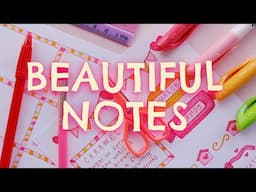 WAYS TO MAKE PRETTY NOTES (7)💘 how to decorate your notes and make them more aesthetic 💞#cutenotes