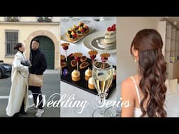 WEDDING SERIES | makeup & hair trial, menu tasting in france, wedding planning update!