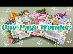 One Page Wonder 🦋 Mini Albums & Journals ✨ TUTORIAL featuring Blissful Prints Stamps