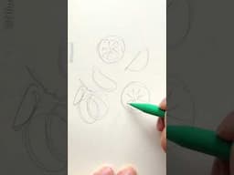 Cute Citrus Doodle: Full Tutorial Coming!