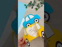 DIY car card for dad | simple father’s day car card idea