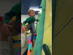 BLIND 4yr VS ROCK CLIMBING WALL