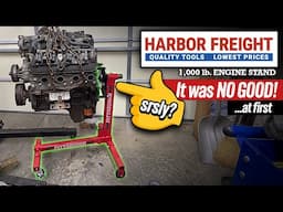 It took two Harbor Freight engine stands to mount my 5.3 engine! - How to mount an engine to a stand