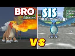 Legendary Dog Pokemon vs Legendary Bird Pokemon!! (Bro vs Sis Battle)