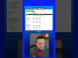 QUICKEST way to forecast P&L