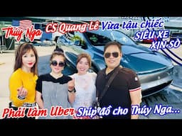 CS Quang Lê vừa tậu chiếc Siêu xe xịn xò phải làm Uber ship đồ cho Thuý Nga…