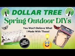 *Must See* Dollar Tree Outdoor Spring DIYs & Hacks • Wreath • Butterflies • Planters • Porch Decor