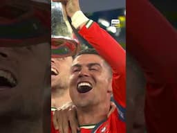 Cristiano Ronaldo and Portugal lifting their second Nations League is different in slow motion 🇵🇹 🏆