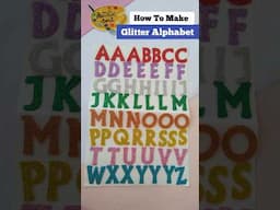 Glitter Sheet se alphabet kaise banaye #shorts #craft #diy