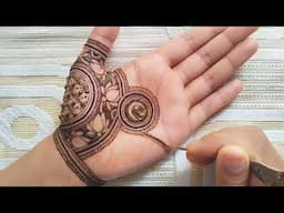 Eid special easy mehndi design | Lotus mehndi design | Simple mehndi design | Stylish mehndi design