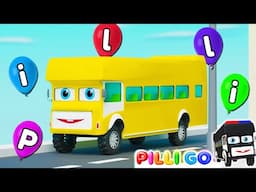 PILLI The Bus Song | BINGO Song | Bingo Was His Name-O | Nursery Rhymes and Kids Songs | PILLI
