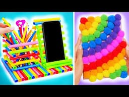 Oh, no, it is a rainy day! 🙈🌈  How to make fun rainbow fidgets and toys when you're bored at home