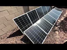 EG4 Hybrid 12,000 Btu mini split grid limiter of 600 watts runs with 12-100 watt Grape solar panels